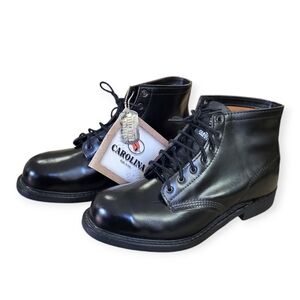 CAROLINA Steel Toe Leather Lace-up Work Boots Black 9